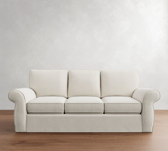 Pearce Roll Arm Slipcovered Sleeper Sofa with Memory Foam Mattress (89")
