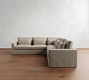 Westwood Square Arm Deep Seat Slipcovered 3-Piece L-Shaped Sectional (122&quot;)