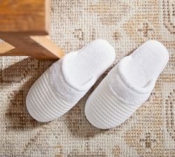 Waffle Weave Resort Slippers