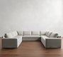 Big Sur Square Arm Slipcovered U-Shaped Sectional (145&quot;)