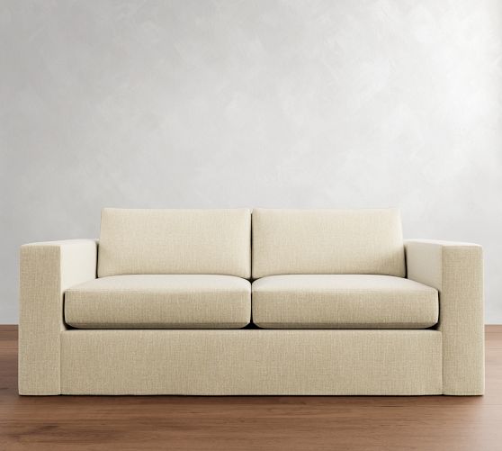 Carmel Wide Arm Slipcovered Sleeper Sofa (79"-86")