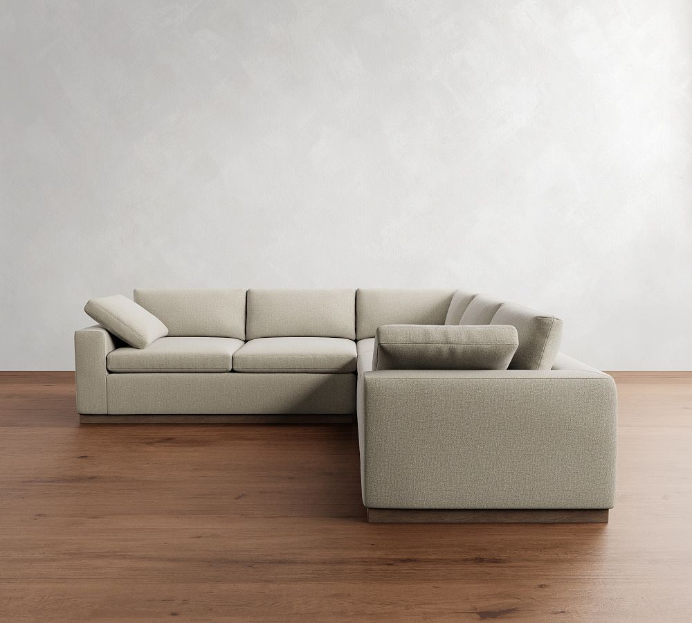 Dream Wood Base 3-Piece L-Shaped Sectional (120&quot;)