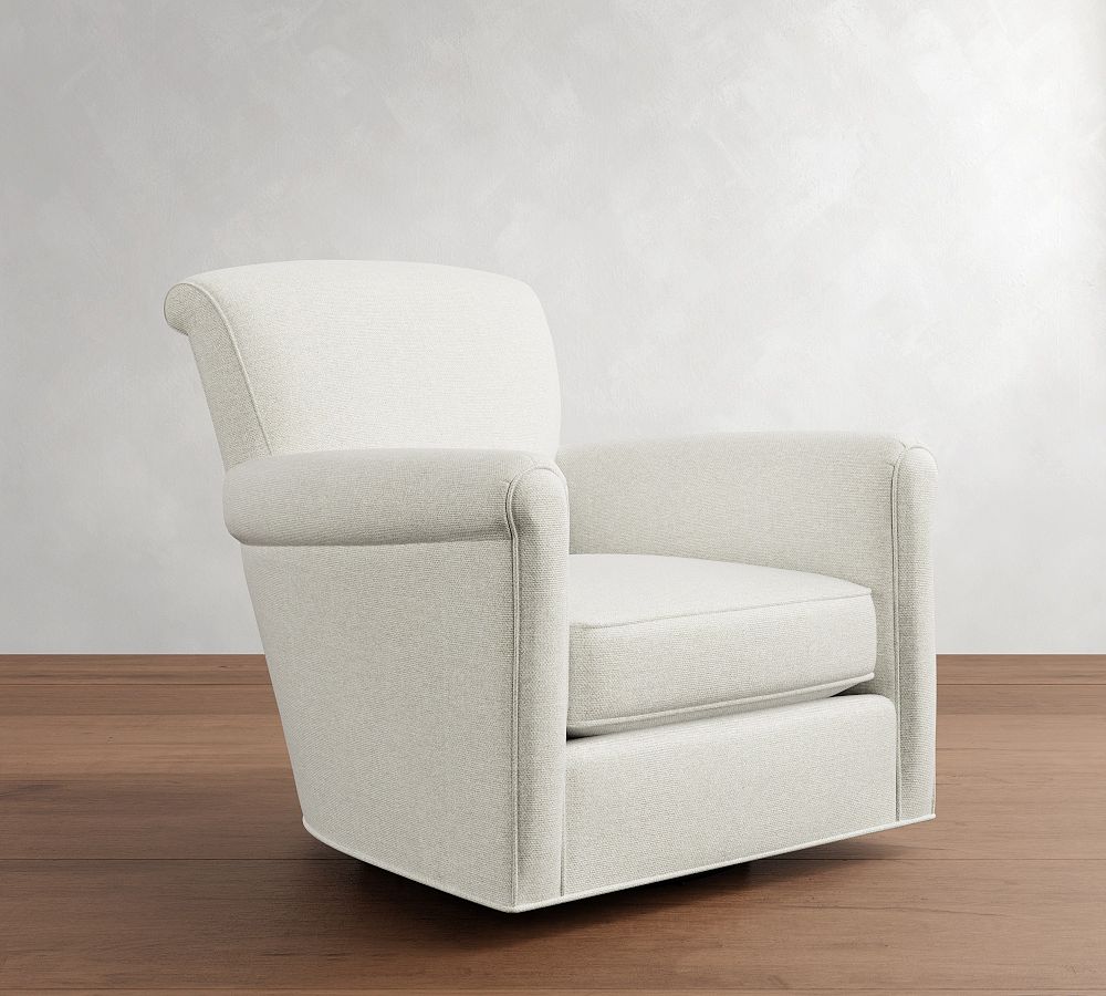 Open Box: Irving Roll Arm Swivel Chair