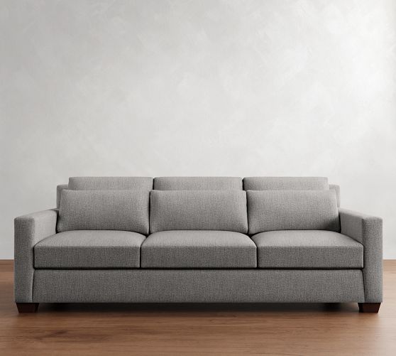 York Square Arm Deep Seat Side Sleeper Sofa (95")