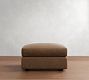 Carmel Slim Arm Leather Sectional Ottoman