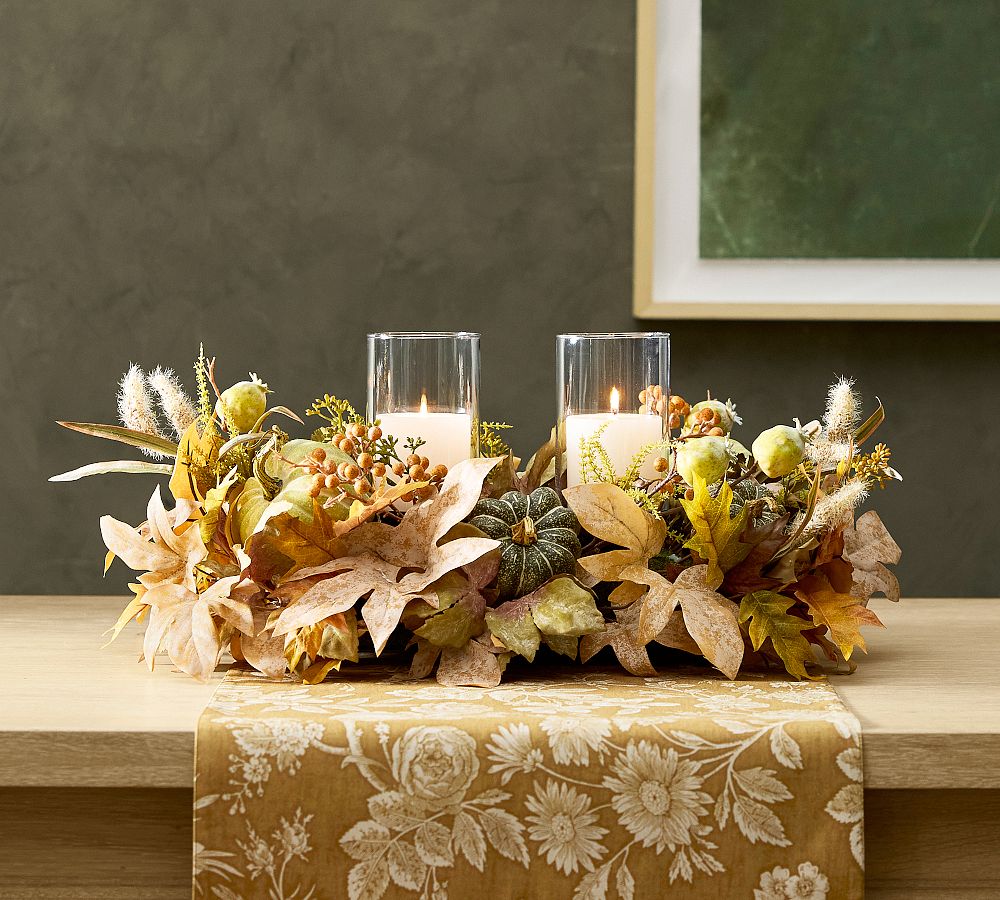 Faux Mixed Autumnal Centrepiece