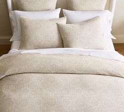 Cotton Jacquard Medallion Duvet Cover