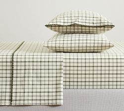 Windowpane Yarn-Dyed Pillowcases - Set of 2