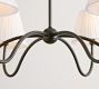 Baylor Round Pleated Shade Chandelier (38&quot;)