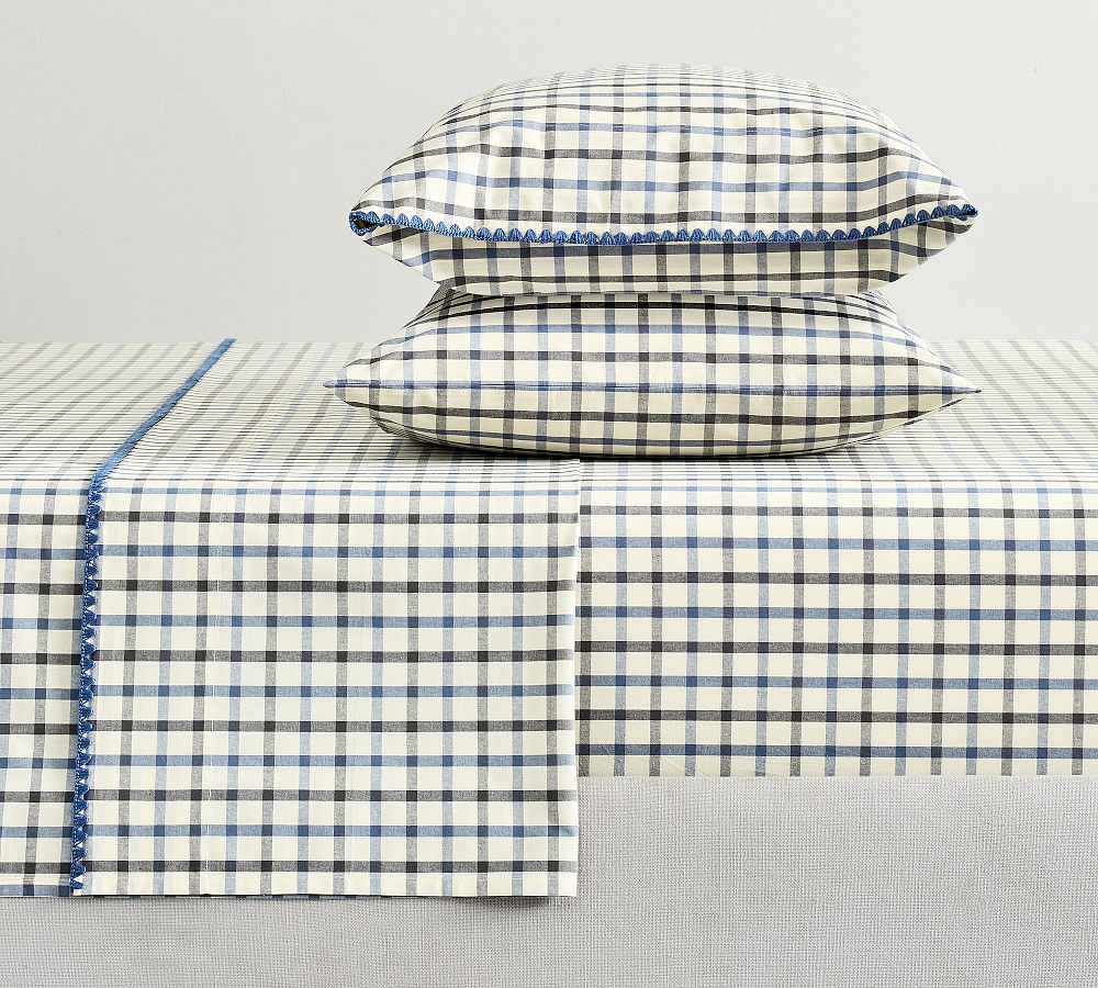 Windowpane Yarn-Dyed Sheet Set