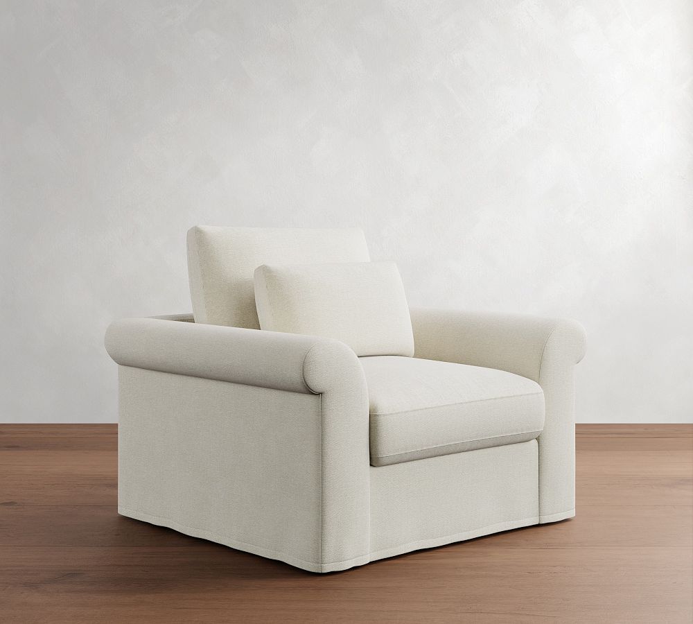 Westwood Roll Arm Deep Seat Slipcovered Chair