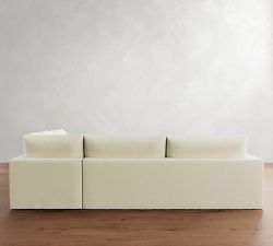 Westwood Square Arm Slipcovered Return Bumper Sectional (117&quot;-129&quot;)