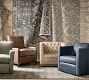 Ayden Barrel Arm Leather Swivel Chair