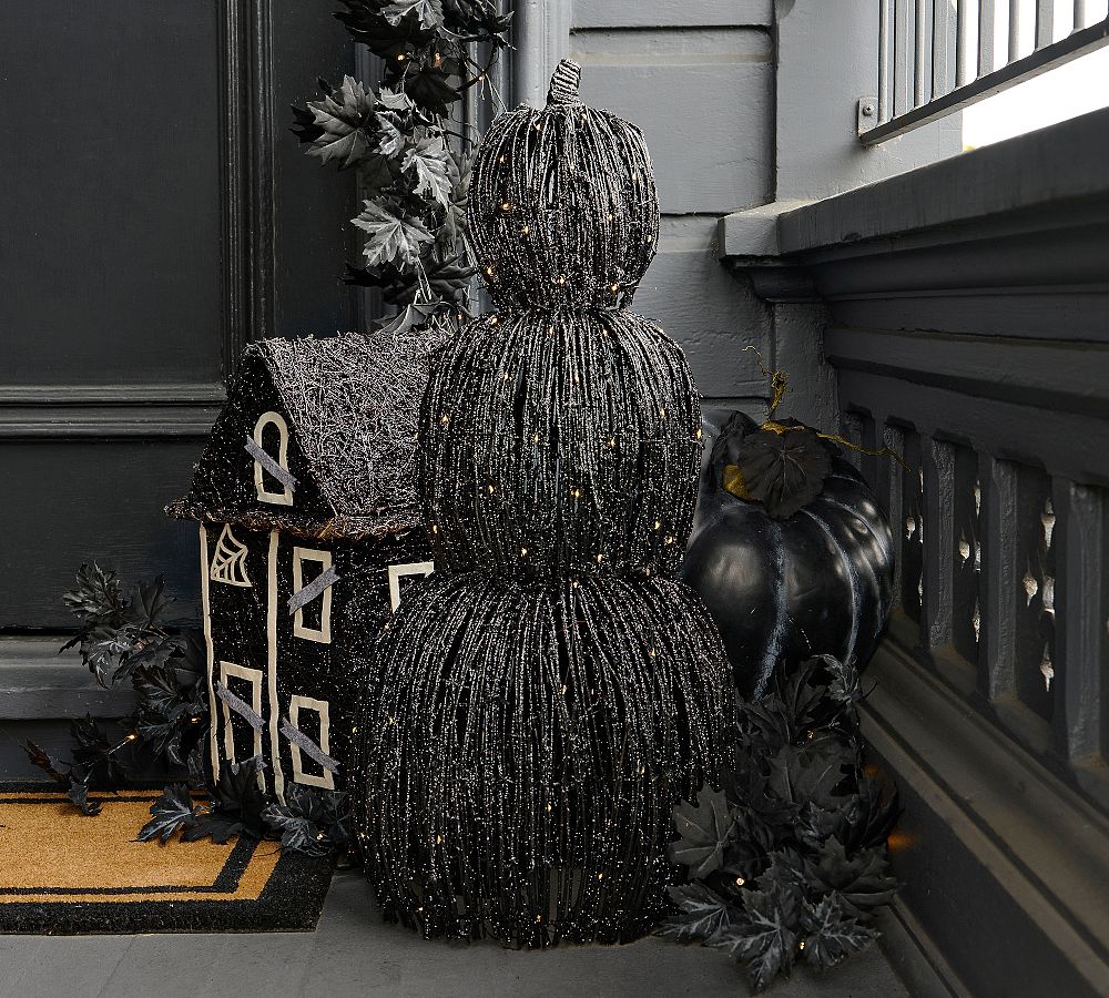 Stackable Glitter Pumpkins - Set of 3