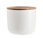 Mason Stoneware Canister, Small (4.5" dia. x 4" H) - Ivory