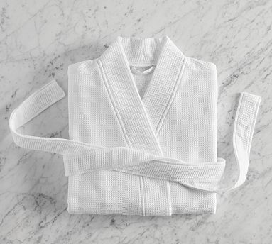 Lightweight Resort Robe, White, Large