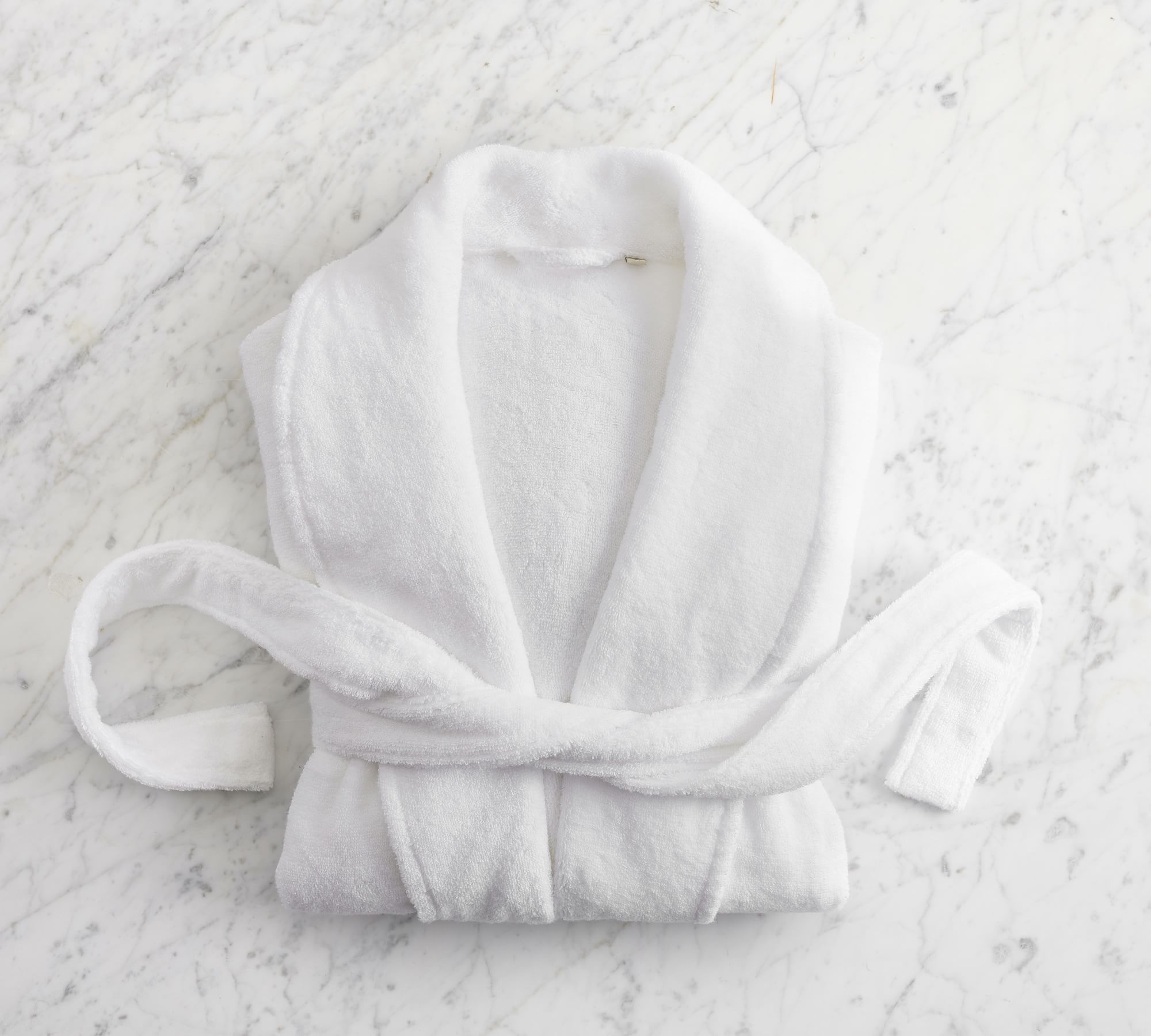 Plush Robe, White, Medium