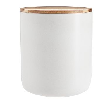 Mason Stoneware Canister, Large (6.5&quot; dia. x 7.75&quot; H) - Ivory
