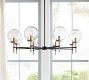 Camryn Glass Globe Round Chandelier (36&quot;-48&quot;)