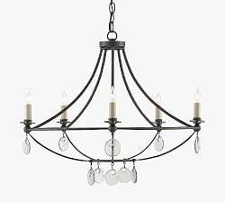 Giselle Recycled Glass Chandelier (25&quot;)