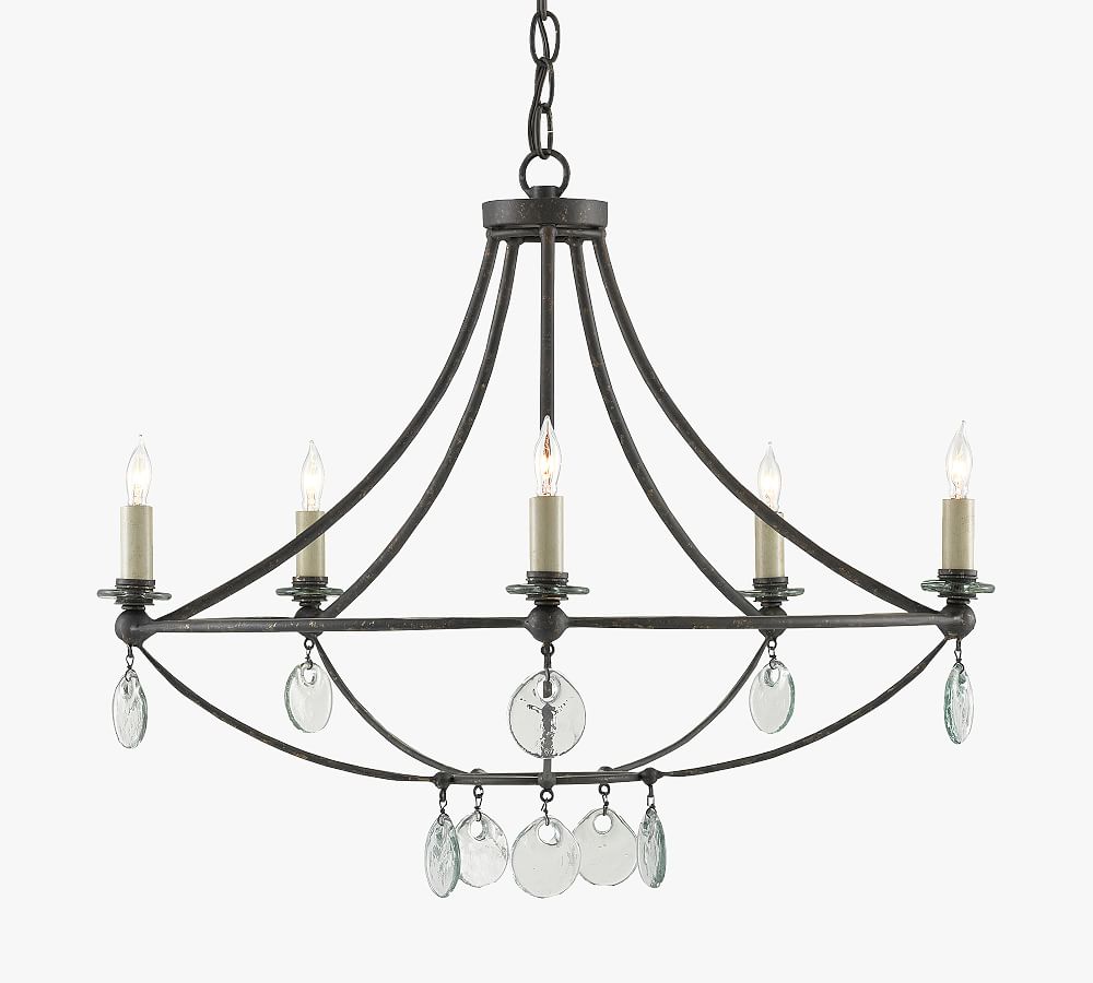 Giselle Recycled Glass Chandelier (25&quot;)