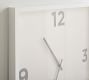 Wood Gallery Wall Clock - White