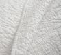 Belgian Flax Linen Floral Stitch Quilt