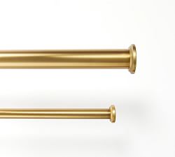 Open Box: Brass Double Rod &amp; Wall Bracket