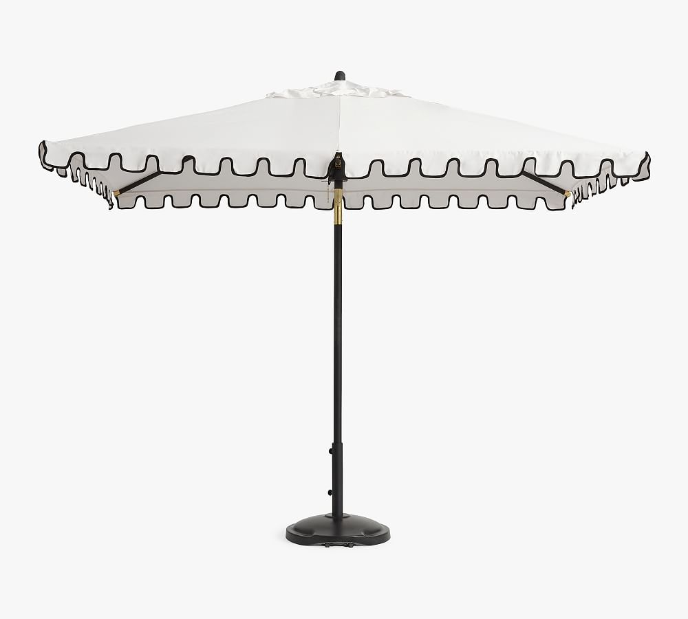 Premium 10' Rectangular Portofino Patio Umbrella &ndash; Rustproof Aluminium Frame