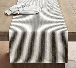 Wheaton Striped Cotton/Linen Table Runner