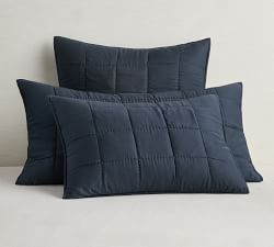 TENCEL&#8482; Box Stitch Quilted Sham
