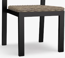 Malibu Metal &amp; All-Weather Wicker Stacking Dining Chair