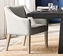 Classic Slope Upholstered Dining Armchair