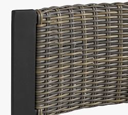 Malibu Metal &amp; All-Weather Wicker Stacking Dining Chair