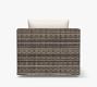 Torrey Wicker Slope Arm Swivel Outdoor Lounge Chair