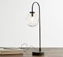 Claremont Glass Globe USB Table Lamp (25&quot;)