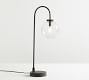 Claremont Glass Globe USB Table Lamp (25&quot;)