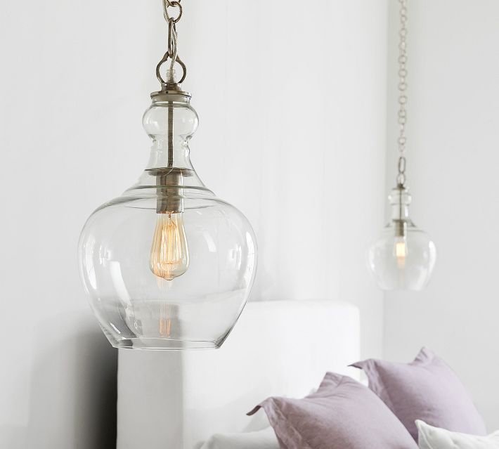 Flynn Recycled Glass Pendant Stylish Lighting Pottery Barn