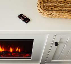 Aubrey Electric Fireplace Media Cabinet