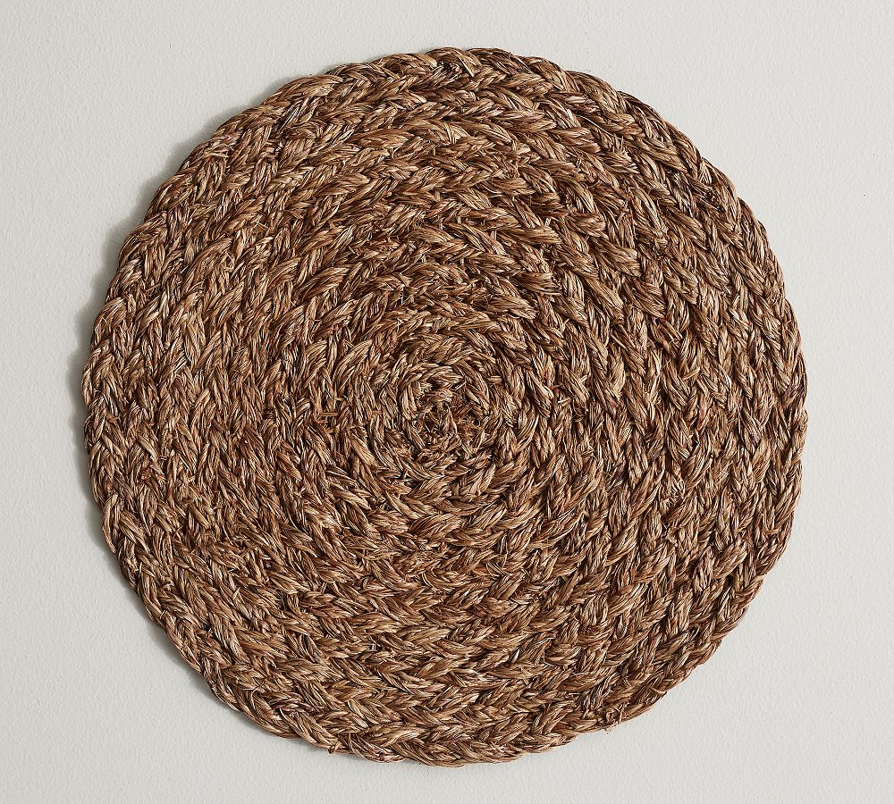 Braided Abaca Charger Plates - Set of 4