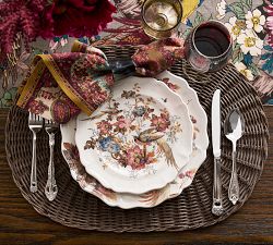 Piper Floral Bird Salad Plates - Set of 4