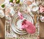 Spring Garden Embroidered Cotton Table Runner