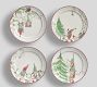 Forest Gnome Yuletide Stoneware Salad Plates - Set of 4