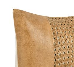 Caia Toscano Leather Lumbar Pillow