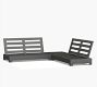 Malibu Metal Platform 3-Piece Outdoor Loveseat Sectional (99&quot;)