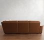 Big Sur Square Arm Leather Reversible Power Reclining Sectional (121&quot;-133&quot;)