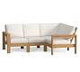 Malibu Teak 4-Piece Outdoor Sectional (85&quot;)