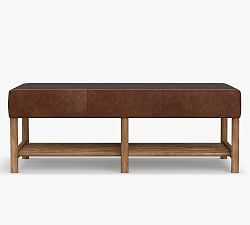Open Box: Clyde Leather Ottoman