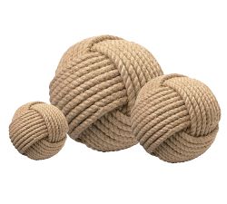 Decorative Jute Balls - Set of 3