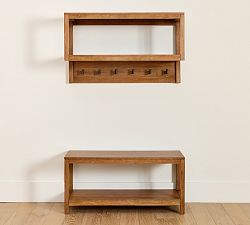 Nicasio Entryway Wall Shelf &amp; Bench Set (40&quot;)